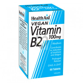 VITAMINA B2 100Mg. 60 COMPRIMIDOS HEALTH AID