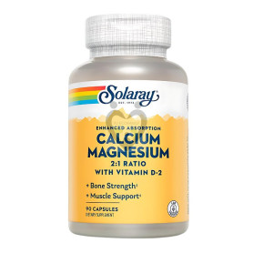 CALCIUM AND MAGNESIUM 90 CAPSULAS VEGETALES SOLARAY